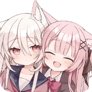 Telegram sticker 🥰 猫猫抱窝/@animeogl🐾