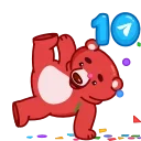 Telegram sticker 🎂 🎂 10 Years of Telegram