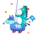 Telegram sticker 🎂 🎂 10 Years of Telegram