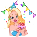Telegram sticker 🎂 🎂 10 Years of Telegram