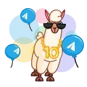 Telegram sticker 🎂 🎂 10 Years of Telegram