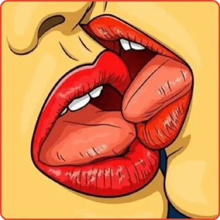 Video sticker 👩‍❤️‍💋‍👩 Porn art @iNavazesh ✪