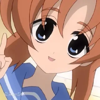 Телеграм стикер 🪓 - ᗷY @ahMshY 𓉮 . Higurashi When They Cry