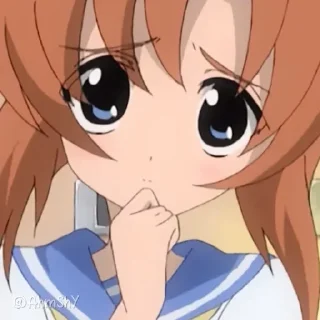 Телеграм стикер 🪓 - ᗷY @ahMshY 𓉮 . Higurashi When They Cry