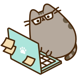 Telegram sticker 💻 It's Pusheen! 🫶  @Pusheen_Stikers