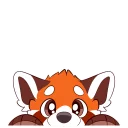 Телеграм стикер 😶 Red Panda Stickers by Pulex