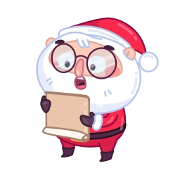 Telegram sticker 😨 Santa