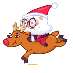 Telegram sticker 🏃‍♂️ Santa