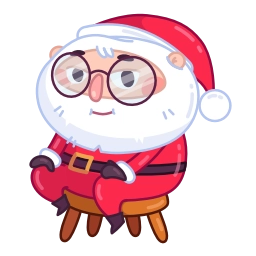 Telegram sticker 😏 Santa