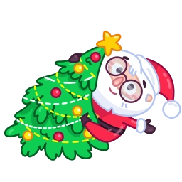 Telegram sticker 👋 Santa
