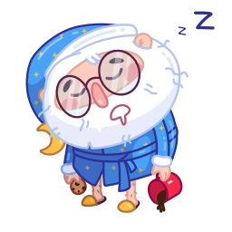 Telegram sticker 😴 Santa