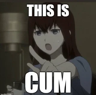 Telegram sticker 🤔 kurisu ❤ by @hououin_okabe