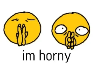 Sticker 🙊 хорни муд