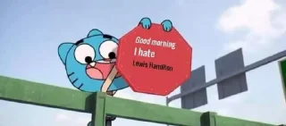 Video sticker 😡 Good Morning I Hate Lewis Hamilton