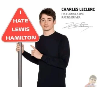 Telegram stiker ❤️ Good Morning I Hate Lewis Hamilton