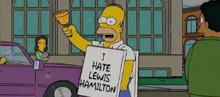 Telegram stiker 😡 Good Morning I Hate Lewis Hamilton