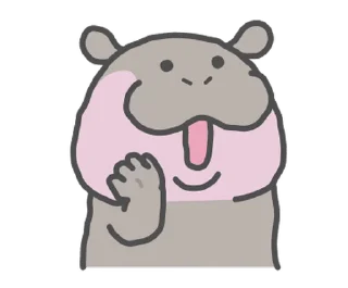 Video sticker 😊 ODENG 03 Dancing Hippo @kal_pc
