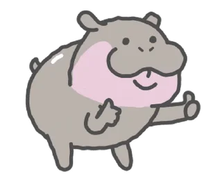 Video sticker 😊 ODENG 03 Dancing Hippo @kal_pc