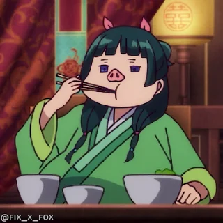 Telegram sticker 😋 @fix_x_fox Kusuriya no Hitorigoto p2