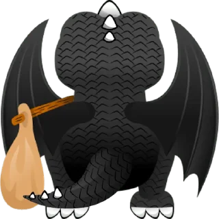 Video sticker 👋 dragblack