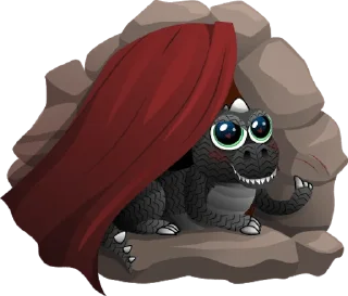 Telegram sticker 🫣 dragblack