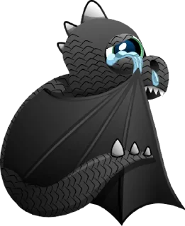 Telegram sticker 😭 dragblack