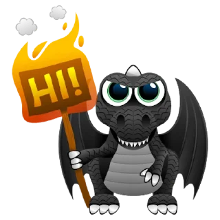 Sticker 🐲 dragblack