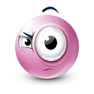 Telegram stiker 🤨 Pink emoji @nantoosts