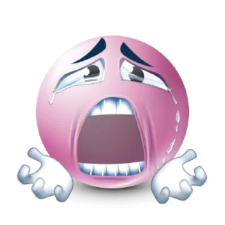 Telegram stiker 😭 Pink emoji @nantoosts