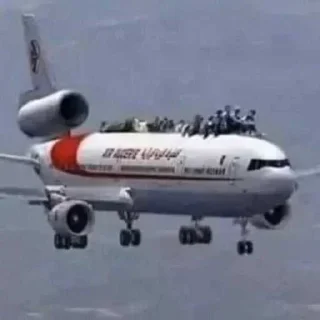 Telegram sticker ✈ POTUZHNA
