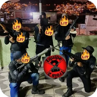 Telegram sticker 🏍 CAÇADOR DE TCPUTA 🔥🐊🐰🔥