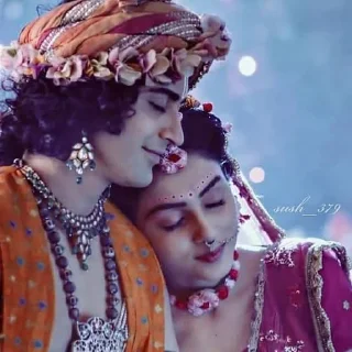 Telegram sticker 🥰 Radha Krishna 𖣔 @about_cute_shincha0 .`s kang pack