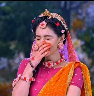 Telegram sticker 😂 Radha Krishna 𖣔 @about_cute_shincha0 .`s kang pack