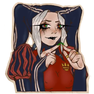 Telegram sticker 😒 Скоморох на спидах