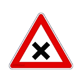 Telegram sticker ❌ Road signal @sticker_pack_channel — @stckrRobot