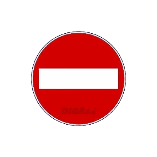 Telegram sticker ⛔️ Road signal @sticker_pack_channel — @stckrRobot