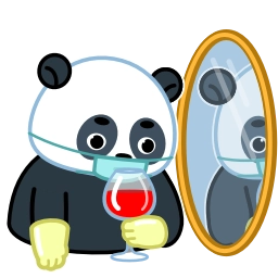 Telegram sticker 🍷 Panda Emic
