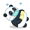 Sticker 😂 Panda Emic