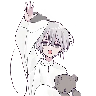 Sticker 👋 Тестовый-кун (BIG) @Nyasticks