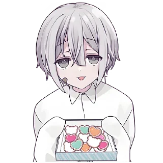 Telegram sticker ☺️ Тестовый-кун (BIG) @Nyasticks