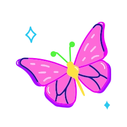 Sticker 🦋 Σ>―(〃°ω°〃)♡→ @cute_enot_art