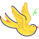 Video sticker 🐦 Σ>―(〃°ω°�...