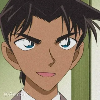 Телеграм стикер 🏍 - ᗷY @ahMshY 𓉮 . Heiji Hattori