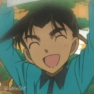 Телеграм стикер 🏍 - ᗷY @ahMshY 𓉮 . Heiji Hattori
