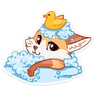 Telegram sticker 🛀 Светленькая Паппи (@TgSticker)