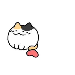 Sticker 💬 찌그러진 바보 삼색고양이 3 By @KakaoEmoticon