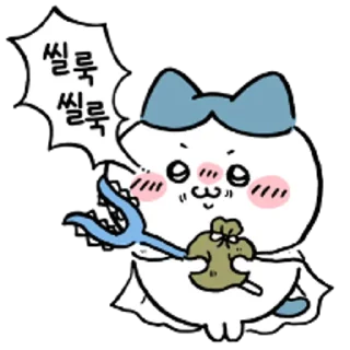 Телеграм стикер 😀 먼작귀 스티커 5탄