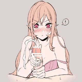 Telegram sticker ❤️ 🥰Anime Hugs→ @stickers_love_bot