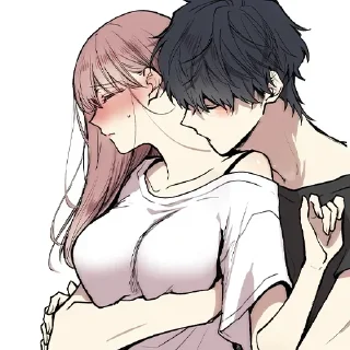 Sticker ❤️ 🥰Anime Hugs→ @stickers_love_bot