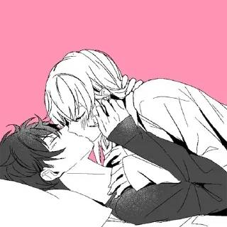 Telegram sticker ❤️ 🥰Anime Hugs→ @stickers_love_bot
